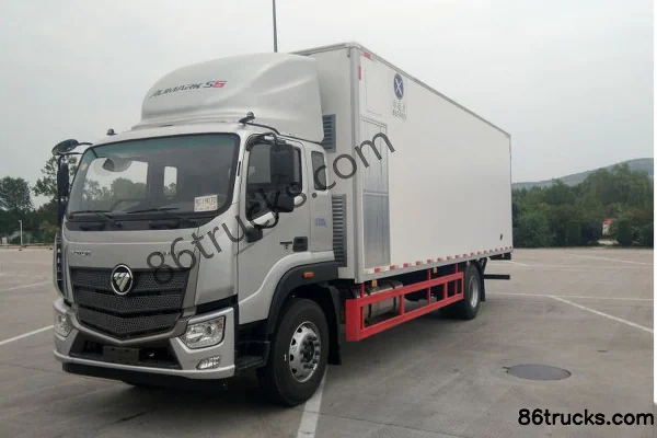 Foton Auman R Series 220hp 4X2(6 wheels) 7.6m Chick Transport Truck (Binglingfang Brand) Exterior (2) | 86Trucks