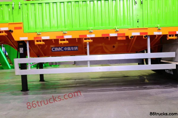 CIMC Huajun 13m goose-neck stake semi-trailer (curb weight 6.68 tons) Chassis (3) | 86Trucks