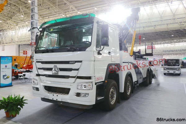 Sinotruk HOWO-7 380hp 8X4(12 wheels) Wrecker Truck (Chusheng Brand) Exterior (3) | 86Trucks