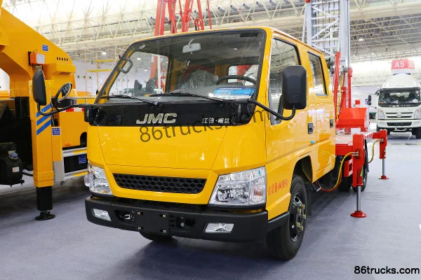 JMC Shunda 115hp 4X2(6 wheels) Double Row Aerial Work Truck (Runzhixing Brand) Exterior (3) | 86Trucks