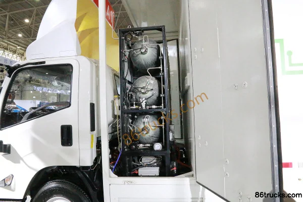 JMC Kairui N800 single-row hydrogen fuel cell box truck 4X2(6 roues) Carrosserie (2) | 86Trucks