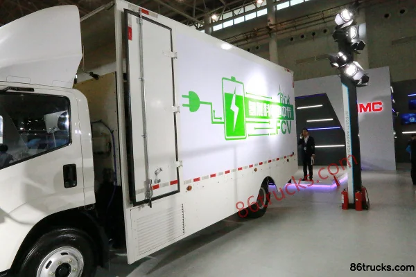 JMC Kairui N800 single-row hydrogen fuel cell box truck 4X2(6 roues) Carrosserie (1) | 86Trucks