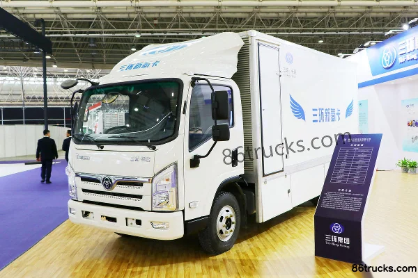 Sanhuan Shitong New Hydrogen Truck Chuangke T3 Single Row Hydrogen Fuel Cell Electric Van Light Truck 58.34kWh 4X2(6 wheels) Exterior (3)