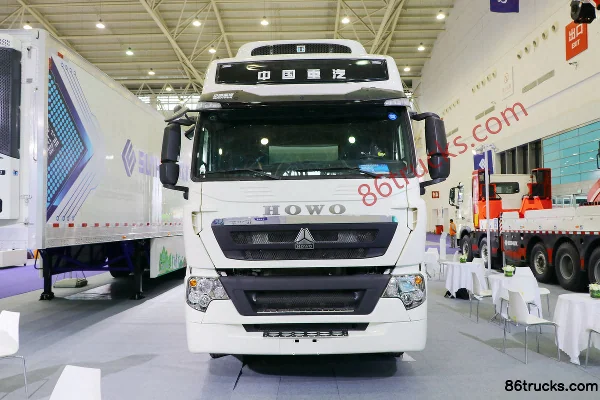 Sinotruk HOWO T7H 440ch 8X4(12 roues) camion frigorifique pour viande suspendue (marque Hongchang Tianma) (China VI) Extérieur (2) | 86Truck