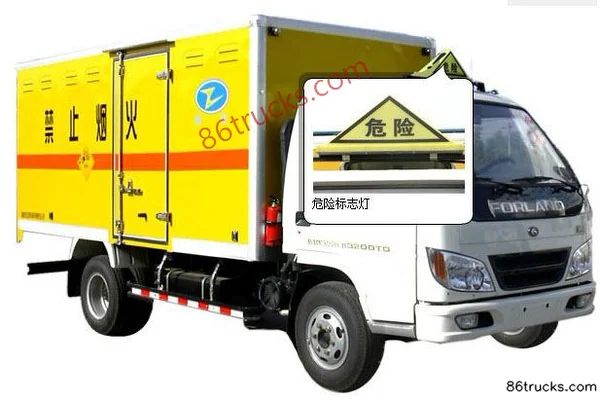 Foton Aoling 95 ch 4X2(6 roues) camion de transport de matériel explosif (marque Xier) Extérieur (3) | 86Trucks