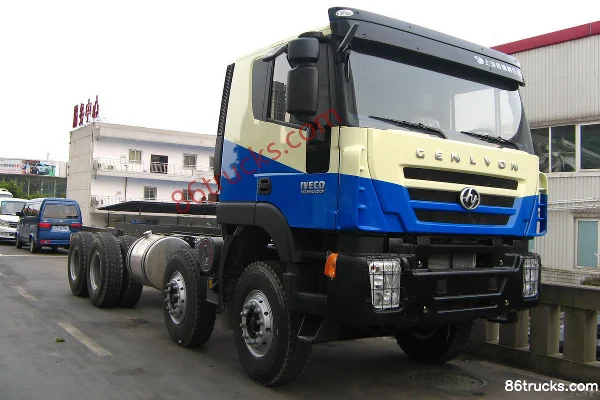 Hongyan Genlyon camion benne 340 ch 8X4(12 roues) 6.5 m (châssis) Extérieur (2) | 86Trucks