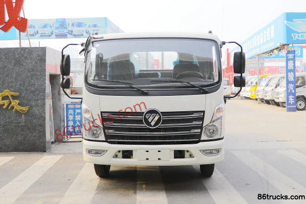 Foton Times Leading 160hp 4X2(6 wheels) 3.82m Semi-row Flatbed Light Truck Exterior (2) | 86Trucks