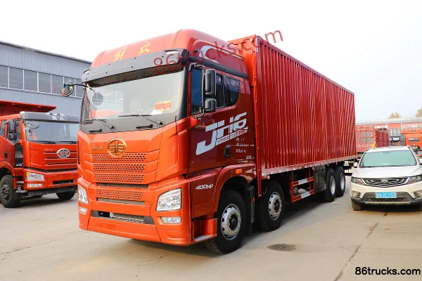 FAW Jiefang Qingdao JH6 Heavy Truck Leading Edition 400 hp 8X4(12 wheels) 9.5m Box Truck Exterior (3) | 86Trucks