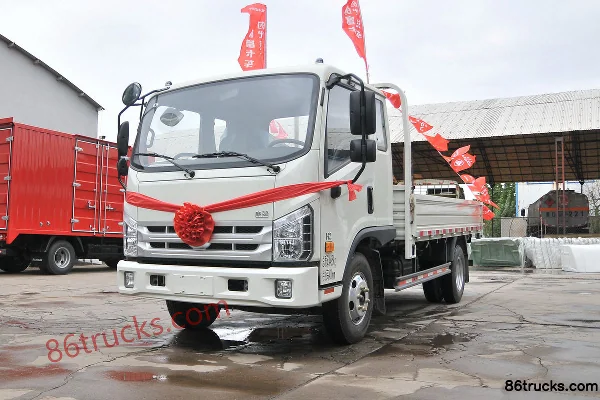 Foton Times H2 110hp 4X2(6 wheels) 3.67m Crew Cab Flatbed Light Truck Exterior (3) | 86Trucks
