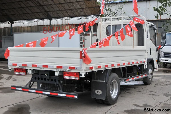Foton Times H2 110hp 4X2(6 wheels) 3.67m Crew Cab Flatbed Light Truck Body (3) | 86Trucks