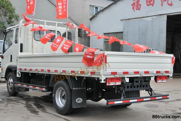 Foton Times H2 110hp 4X2(6 wheels) 3.67m Crew Cab Flatbed Light Truck Body (1) | 86Trucks
