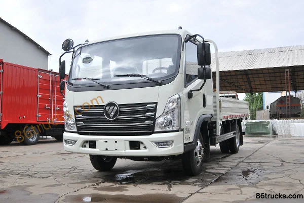 Foton Shidai Linghang version haute 130 ch 4X2(6 roues) 3,82 m cabine avancée avec couchette plateau léger Extérieur (3) | 86Trucks