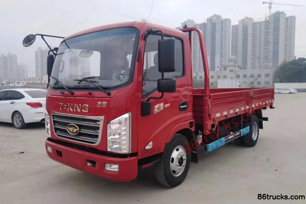 Tangjun Ouling K3 Series 116hp 4X2(6 wheels) 4.15m Single Row Flatbed Light Truck Exterior (2) | 86Trucks