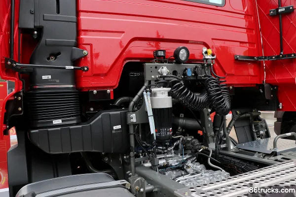 Sinotruk Hohan N7W heavy truck 460 hp 6X4(10 wheels) tractor truck Chassis (2) | 86Trucks