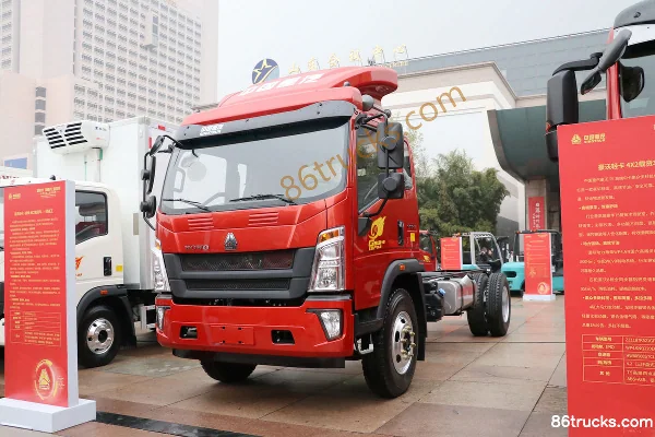 Sinotruk HOWO Tongshuai 168 ch 4X2(6 roues) 5,2 m porteur plateau cabine approfondie (8 vitesses) Extérieur (2) | 86Trucks