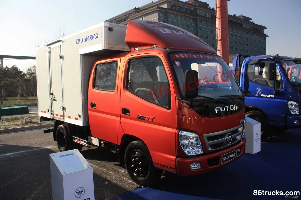 Foton Ollin TX Tech Edition 110 hp 4X2(6 wheels) 3.2m double-row van light truck (hydraulic brake) Exterior (2) | 86Trucks