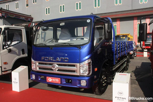 Foton Forland Kangrui H3 99 ch 4X2(6 roues) camion léger plateau simple cabine 3,8 m Extérieur (2) | 86Trucks