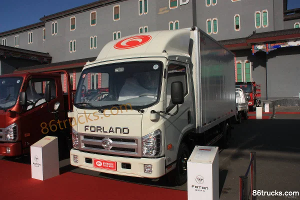 Foton Forland Kangrui H2 110 ch 4X2(6 roues) camion léger fourgon simple cabine 4,15 m Extérieur (2) | 86Trucks