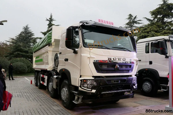 Sinotruk HOWO T7H heavy truck 440 hp 8X4(12 wheels) LNG dump truck (China VI) Exterior (3) | 86Trucks