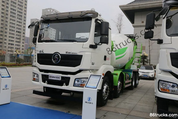 SHACMAN Delong New M3000 340 hp 8X4(12 wheels) 7.95 m³ concrete mixer truck Exterior (3) | 86Trucks
