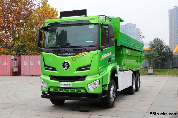 SHACMAN Delong H6000 6X4(10 wheels) 5.6 m Single Row Pure Electric Dump Truck 350.08 kWh Exterior (3) | 86Trucks
