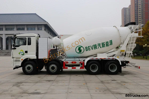 SHACMAN Delong New M3000 8X4(12 wheels) New Energy Concrete Mixer Truck Exterior (3) | 86Trucks