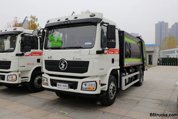 SHACMAN Delong L3000 210 hp 4X2(6 wheels) Compression Refuse Truck (Chusheng Brand) Exterior (3) | 86Trucks