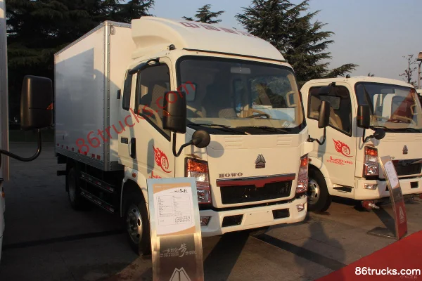 Sinotruk HOWO Hanjiang 82 ch 4X2(6 roues) camion léger fourgon avec cabine demi-avancée 3,3 m Extérieur (2) | 86Trucks