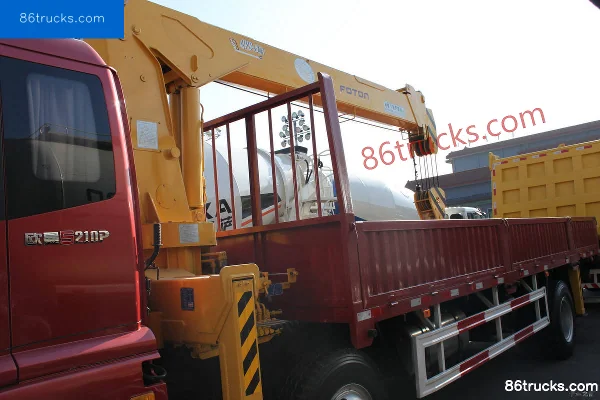 Foton Auman 5 Series 210hp 6X2(8 wheels) Truck-Mounted Crane (ETX-2200 Flat Roof Cab) Body (3) | 86Trucks