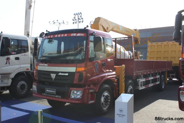 Foton Auman 5 Series 210hp 6X2(8 wheels) Truck-Mounted Crane (ETX-2200 Flat Roof Cab) Exterior (3) | 86Trucks