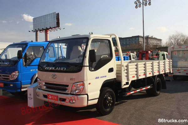 Foton Forland Linghang I 89hp 4X2(6 wheels) 3.7m Single Row Flatbed Light Truck Exterior (2) | 86Trucks