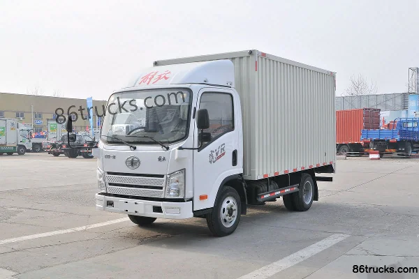 FAW Jiefang Hu VR 88 ch 4X2(6 roues) camion léger fourgon simple cabine 3,7 m Extérieur (3) | 86Trucks