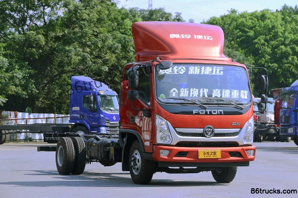 Foton New Jieyun Pro 2.7L LNG 190 hp 4X2(6 wheels) Fast Gear 8-speed 3.8m semi-row box light truck Exterior