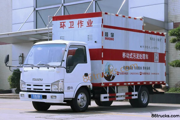 Qingling Isuzu 100P 115 ch 4X2(6 roues) camion de traitement des boues (marque Shunzhao) Extérieur (3) | 86Trucks