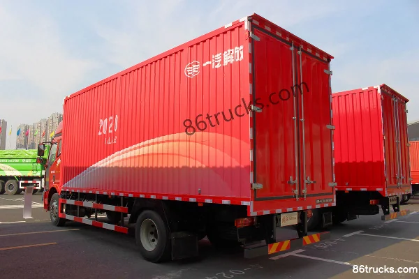 FAW Jiefang J6L camion moyen Édition 2020 Leader Green Pass 240 ch 4X2(6 roues) camion porteur 6,8 m avec fourgon Extérieur (3) | 86Trucks