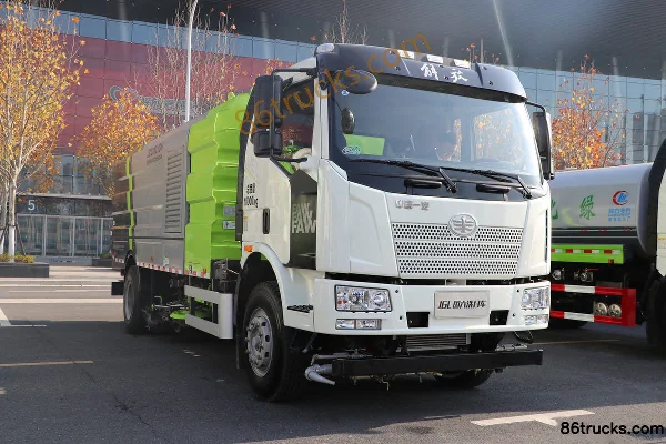 FAW Jiefang J6L 220 hp 4X2(6 wheels) Sweeper Truck (Zhonglian Brand)(Fast Gear) Exterior