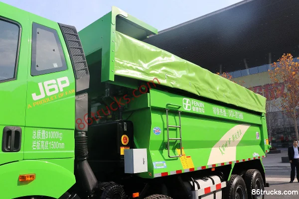 FAW Jiefang Nouveau J6P Camion benne 380 ch 8X4(12 roues) 5,8 m (China VI) Carrosserie (1) | 86Trucks