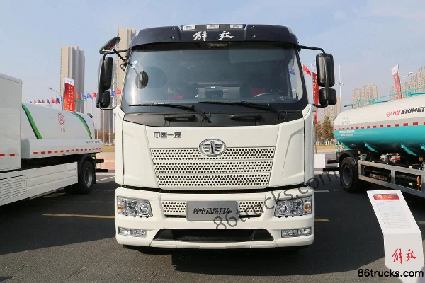 FAW Jiefang J6L 4X2(6 wheels) All-Electric Washing and Sweeping Truck (Fulong Continental) Exterior (2) | 86Trucks