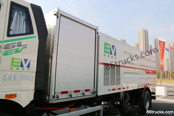 FAW Jiefang J6L 4X2(6 wheels) All-Electric Washing and Sweeping Truck (Fulong Continental) Chassis (1) | 86Trucks
