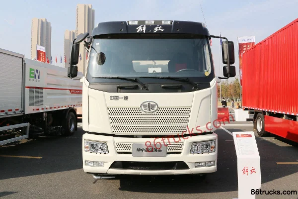 FAW Jiefang J6L 4X2(6 roues) châssis de camion de nettoyage électrique pur cabine demi-avancée Extérieur (2) | 86Trucks