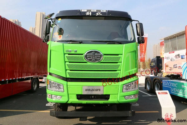 FAW Jiefang J6P 8X4(12 roues) 5,6 m cabine avancée benne électrique pure 422,87 kWh Extérieur (2) | 86Trucks