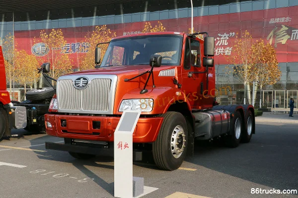 FAW Liute Anjie (L5R) heavy truck low-height version 420 hp 6X4(10 wheels) long-nose tractor truck Exterior (3) | 86Trucks