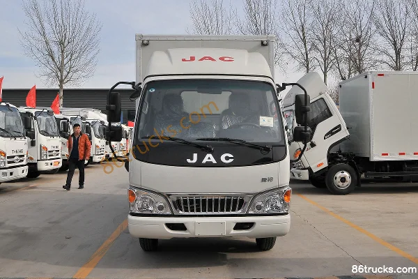 JAC Kangling 33 Wide Body 129 hp 4X2(6 wheels) 3.8m Semi Row Van Light Truck Exterior (2) | 86Trucks