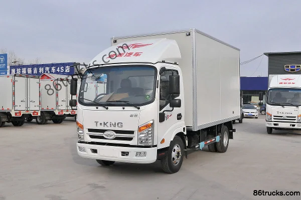 Tangjun Ouling Série T3 Édition Flagship 116ch 4X2(6 roues) Camion léger fourgon à cabine simple 4,15 m Extérieur (3) | 86Trucks