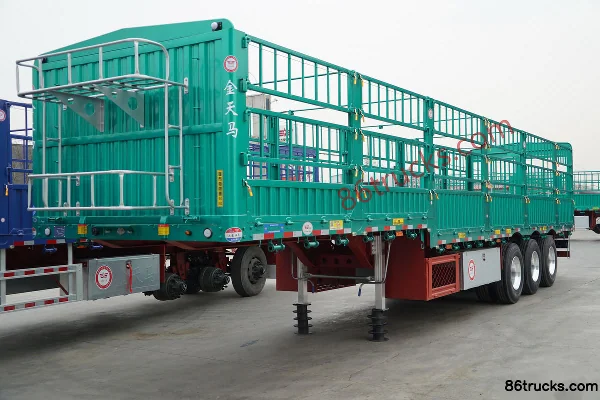 JinTianMa 13m gooseneck stake semi-trailer Exterior