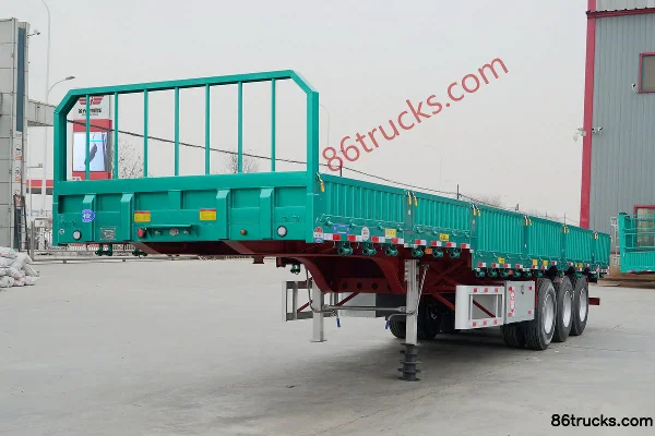 JinTianMa 13m Straight Beam Stake Side Semi-Trailer Exterior (2) | 86Trucks