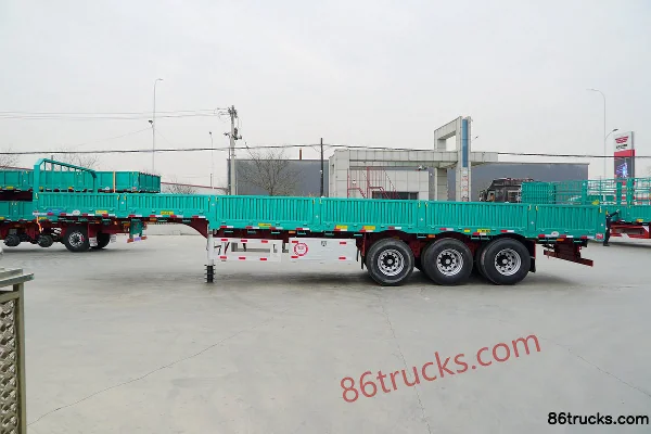 JinTianMa 13m Straight Beam Stake Side Semi-Trailer Exterior (3) | 86Trucks