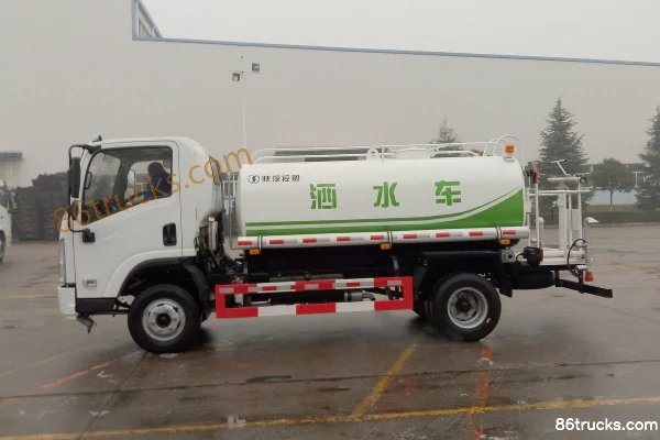 SHACMAN Commercial Vehicle Xuande X9 130 hp 4X2(6 wheels) Green Spraying Truck Exterior (3) | 86Trucks
