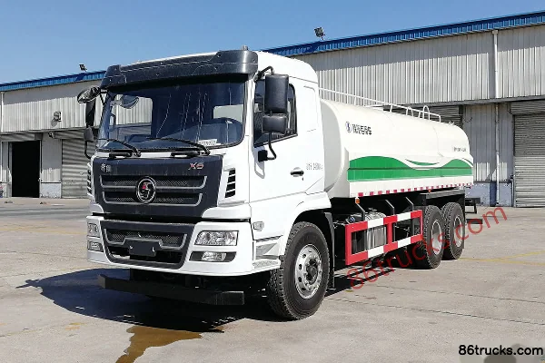 SHACMAN Commercial Vehicle Xuande X6 270 hp 6X4(10 wheels) green sprinkler truck Exterior (2) | 86Trucks