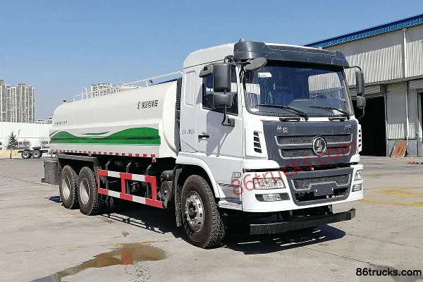 SHACMAN Commercial Vehicle Xuande X6 270 hp 6X4(10 wheels) green sprinkler truck Exterior
